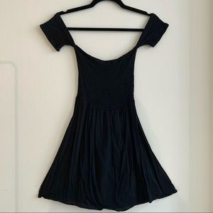 PINK Ruched Off-Shoulder Sundress